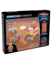 Laser Pegs Mars x-rover Model Making Set With In Built Laser Light - 141 Pieces