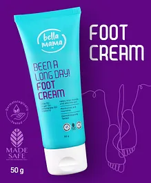 Bella Mama Been A Long Day Foot Cream Foot Care for Dry & Cracked and Swollen Feet Moisturizes & Soothes Feet Alleviates Pain - 50 g