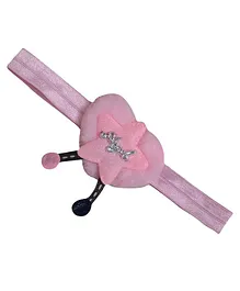 BABY Charm Star Angel Heart Detail Headband - Pink