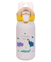 Toyshine Bunny Kids Water Bottle with Straw -   400 ml