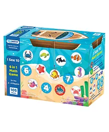 Eduketive I SEE 6 in 1 Quick Math Game Learning & Educational Game - 105 pieces