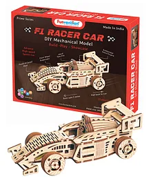 Funvention F1 Racer Car DIY Mechanical Model STEM Learning Kit - 150 Pieces