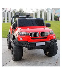 Ayaan Toys Battery Operated Ride On Jeep with Music and Lights  Red