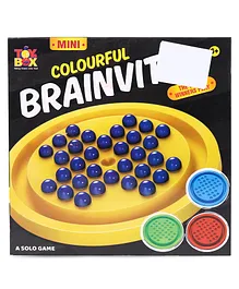 Toysbox Mini Colourful Brainvita Board Game - ( Colour May Vary )