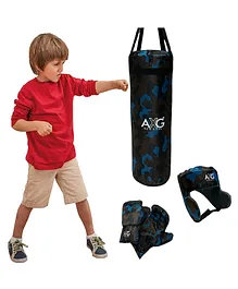 Axg New Goal Clash Kid Boxing Kit - Blue