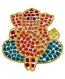 Mold Your Memories Ganpati Ji DIY Mosaic Art - Multicolour