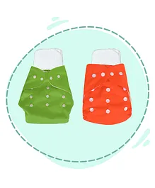 My Newborn Diapers With 2 Microfiber Inserts Pack Of 2 - Multicolour