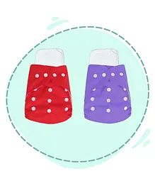 My Newborn Diapers With 2 Microfiber Inserts Pack Of 2 - Multicolour