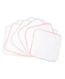 BASIC 100% Cotton Terry Face Towel Pack Of 10 - Multicolor