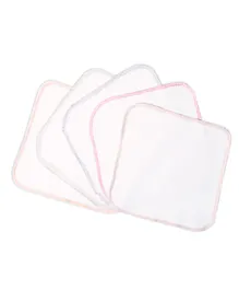 BASIC 100% Cotton Terry Face Towel Pack Of 5 - Multicolor