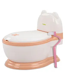 Baybee Banjo Western Potty Training Seat Chair with Closing Lid & Removable Tray - Pink