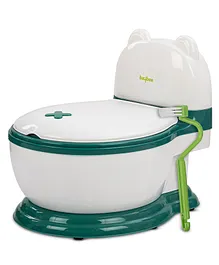 Baybee Banjo Western Potty Training Seat Chair with Closing Lid & Removable Tray - Green