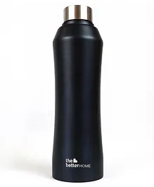 The Better Home 1000 Stainless Steel Water Bottle Black - 1 Litre