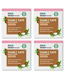 The Better Home Shea Butter Bath Soap Pack of 4 - 100 gm Each