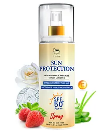 TNW The Natural Wash Sun Protection Spray SPF 50 & PA+++ with Niacinamide & White Rose Extract - 100 ml
