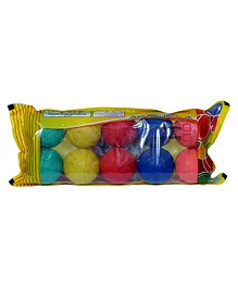 Mega Play Paras Rubber Sponge Ball Pack Of 10 (Color May Vary) 