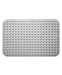 Lifekrafts Polyvinyl Chloride Soft Pebble Anti Slip Bathroom Shower Mat - Grey