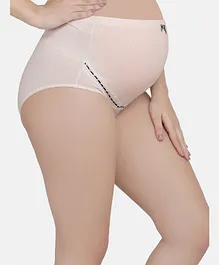 MAMMA PRESTO Solid High Waist Maternity Panty - Peach