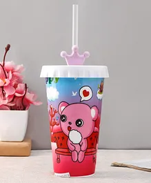 Tumbler With Straw Pink - 500 ml