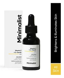 Minimalist 16 Percent Vitamin C Serum With Vitamin E & Ferulic Acid For Brightening - 20 ml 