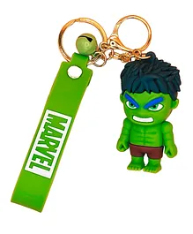 Karbd Hulk Marvel Avengers 3D PVC Silicone Rubber Keychain  - Green