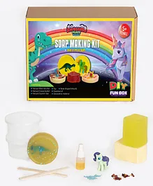 Awesome Place-The Parent BREAK DIY Soap Making Kit With Dinosaur and Little Pony Toy - Multicolour