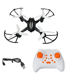 NHR 2.4 Ghz 6 Channel Remote Control Quadcopter Unbreakable Blades Without Camera Drone - Black