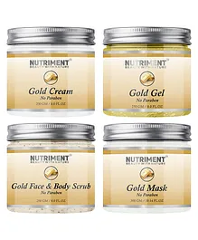 Nutriment Gold Scrub Gel Cream Pack of 4- 250 g 300 g