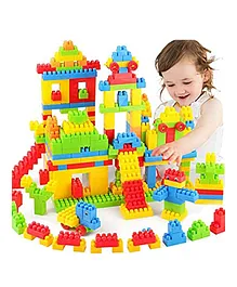 Rinish India Educational Building Block Toys Set for Kids Multicolor-100 Pcs