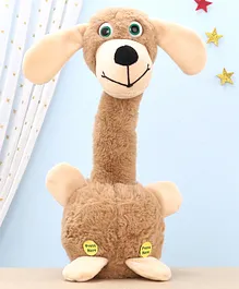 Aarohi Toys Talking & Dancing Musical Dog Brown - Height 32 cm