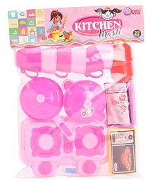 Leemo Toys Kitchen Pink - 22 Pieces