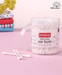 Babyhug Paper Stick Cotton Buds - 100 Pieces (Product Packaging May Vary)