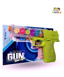 Lattice 3D Lights & Musical Blaster Gun with Moving Gears Concept Gun Toy ( Colour May Vary )