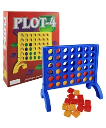 Enorme Plot 4 Strategic Fun Board Game For Family and Kids - Multicolour