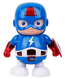 Enorme Hero Dancing Cute Team Leader Musical Robot Toy With Music And Lights - Blue