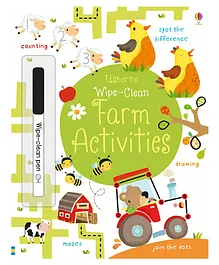Harper Collins Wipe & Clean Farm Activity Book - English