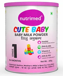 Nutrimed Cute Baby Stage 1 Infant Milk Formula - 400 gm