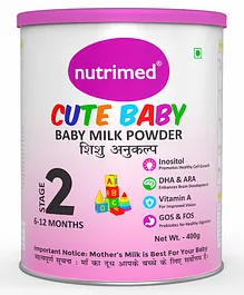 Nutrimed Cute Baby Stage 2 Infant Milk Formula - 400 gm