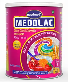 Nutrimed Medolac Baby Food Cereal  Milk & Mix Fruits - 300 gm