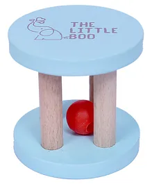 The Little Boo Wooden Drum Rattle - Brown 