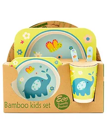 Ez Life Kids Meal Set Easy Elephant Pack Of 5 - Multicolor