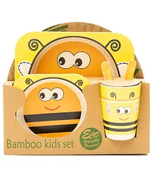 EZ Life Kids Meal Set Hungry Honeybee Pack of 5 - Yellow & Black