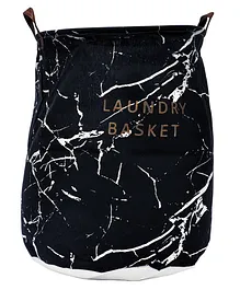 EZ Life Classy Black with Random White Streaks - Laundry Basket