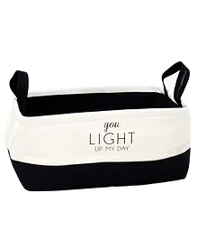 EZ Life You Light Up My Day Laundry Basket - Black & White
