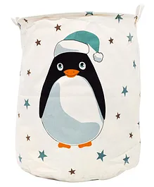 EZ Life Perky Penguin Laundry Bag - White