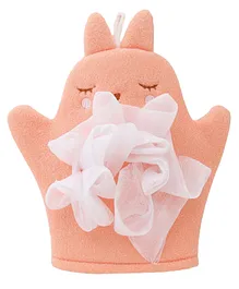 SYGA Child's Cute Towel Scrub Cartoon Bath Leather Gloves Foaming Double Sided Baby Clean Bath Tub Body Scrub Shower - Orange