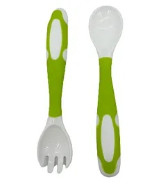 SYGA Bendable Fork And Spoon Set - Green