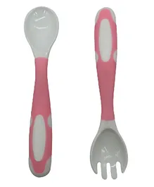 SYGA Bendable Fork And Spoon Set - Pink