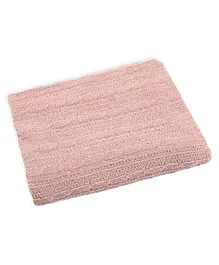 Mi Arcus Cozy Chenille Knitted Blanket- Mauve