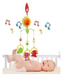 Toyshine Animal Party Musical Wind Up Bed Ring with Hanging Toys - Multicolor